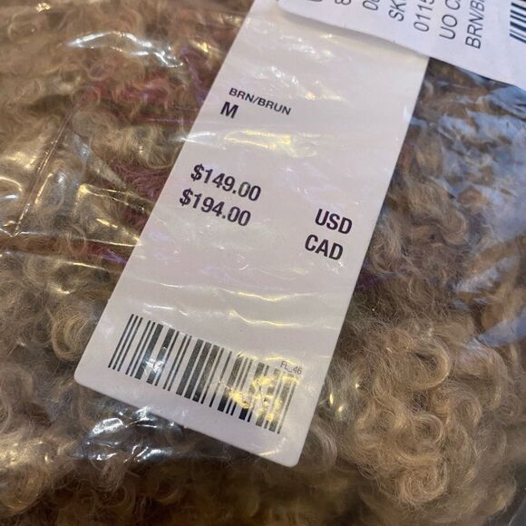 NEW UO Urban Outfitters Casey Sherpa Hooded Zip-Up Jacket M L - Picture 6 of 6